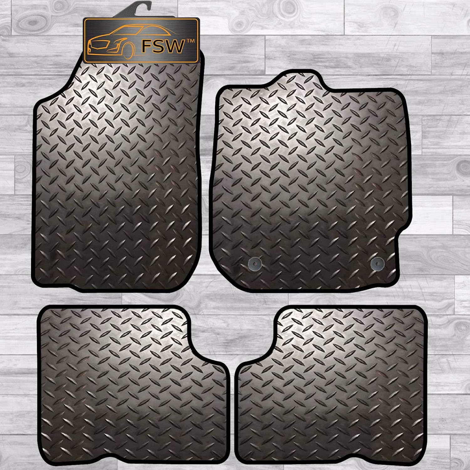 Carsio Tailored Black Carpet Car Mats for Kia CeeD 20092012 4 Piece