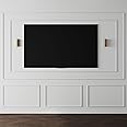 Pangda DIY Peel and Stick Wall Moulding Kit Flat Wall Molding Kit Pre Made Accent Wainscoting Panel for Home TV Wall Interior Decor