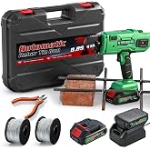 NEWTRY Cordless Rebar Tying Machine, Automatic Tie Gun Tool for 0.3-1.33" | 21V, Professional Automatic Tie, Includes 2 Batteries + 360ft Wire Coil, Lightweight &amp; Durable
