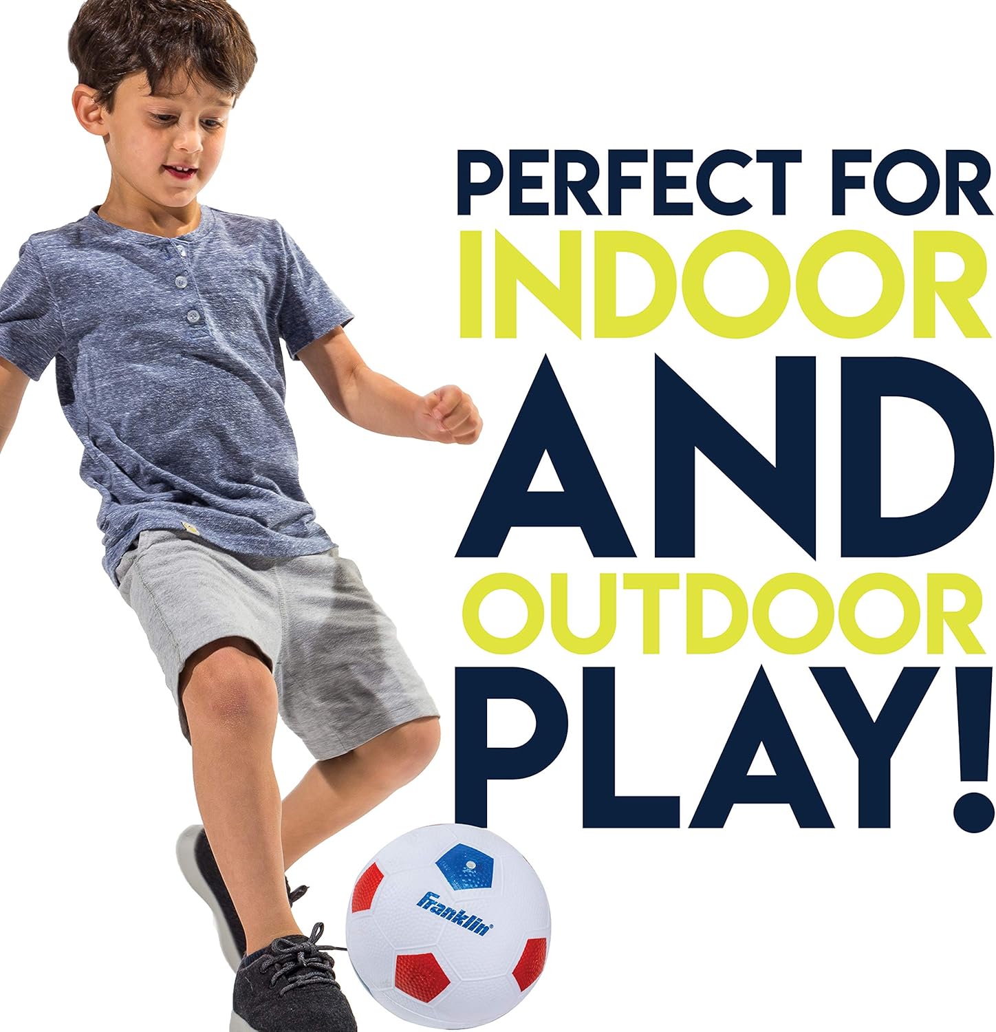 Franklin Sports Kids Mini Soccer Goal Set - Backyard/Indoor Mini Net and Ball Set with Pump - Portable Folding Youth Soccer Goal Set - 24" x 16": Toys & Games