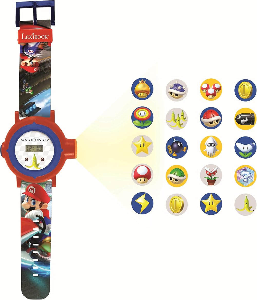 Lexibook Mario Kart Projection Watch DMW050NI with 20 Images
