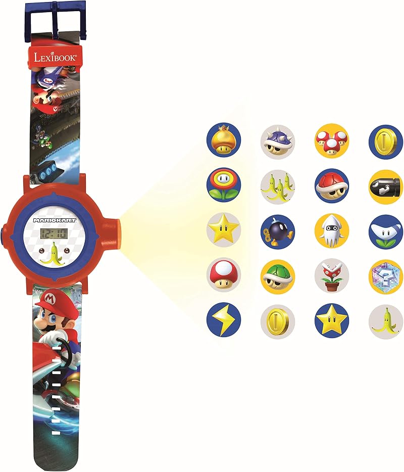 Lexibook Mario Kart Projection Watch DMW050NI with 20 Images