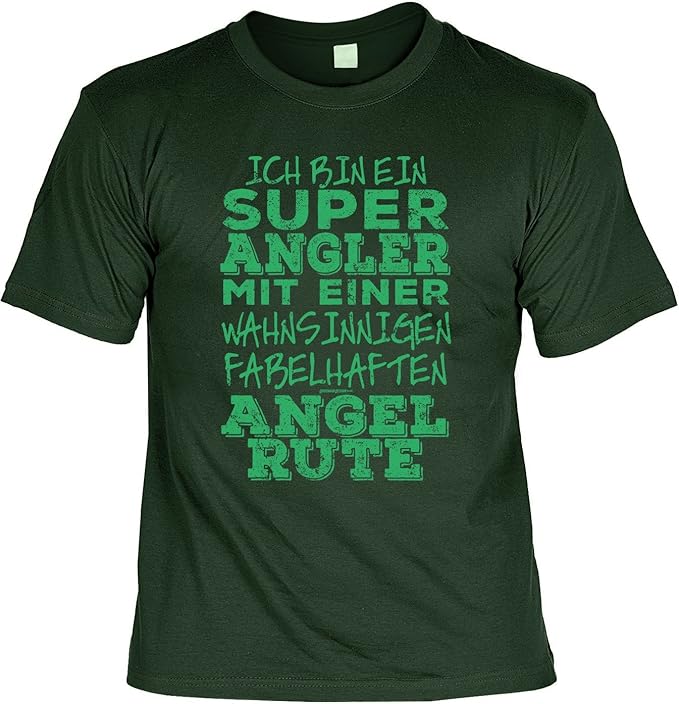 Angler SprücheShirt lustiges TShirt Motiv Angelsport/Angeln