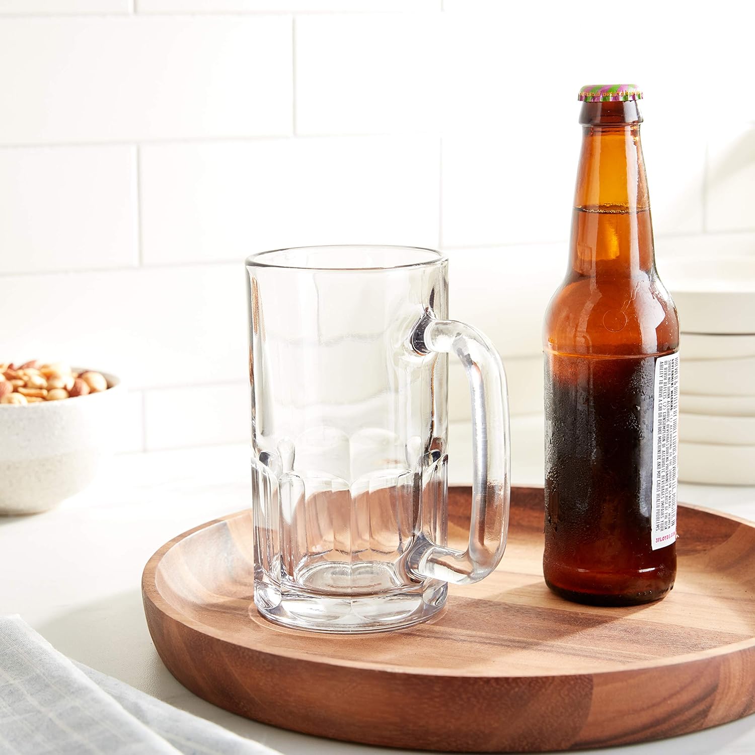 Anchor Hocking Beer Wagon Mug 20Ounce Glass