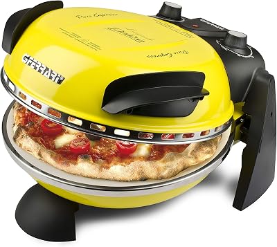 G3 Ferrari G10006 Delizia Express Pizza Oven 1200W Stainless Steel Yellow