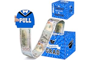 TIFESON Graduation Gifts - Money Box for Cash - Graduation Gifts for Her Him Preschool High School College Class of 2024 Congrats Grad Party Present Supplies (Blue)