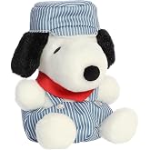Aurora Peanuts Palm Pals 6" Train Engineer Snoopy Adorable Plush | Character-accurate styling with soft huggable appeal for fans of all ages