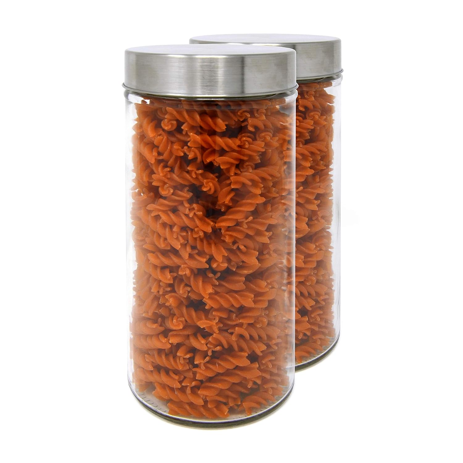 Luxury & Grace Pack 2 Botes de Cristal, 1,2 L (23x10 cm), con Tapa ...