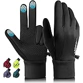 rivmount Winter Gloves Women Men, Cold Weather Touch Screen Liner Glove, Windproof 3-Layers, for Running, Cycling, Biking, Hiking, Driving