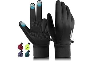 rivmount Winter Gloves Women Men for Cold Weather, Running Driving Cycling, Water-Resistant & Touch Screen, Snow Ski Gloves Liner, Warm Glove for Daily Work & Sports Outdoor