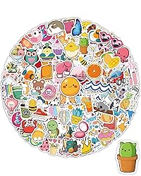 100 Pcs Stickers for Kids, Cute Water Bottle Vinyl