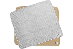 Pet Parents® Pawtect® Pads Washable Pee Pads for Dogs (2pack) of Premium Dog Pee Pads, Waterproof Puppy Pads & Reusable Dog Pads, Whelping Pads & Modern Pee Pads for Dogs (Tan/Grey, 34x36)
