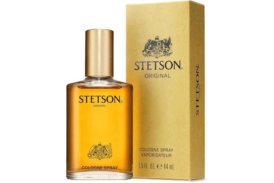 Stetson Original by Scent Beauty – Cologne for Men – Classic, Woody and Masculine Aroma with Fragrance Notes of Citrus, Patchouli, and Tonka Bean – 1.5 Fl Oz