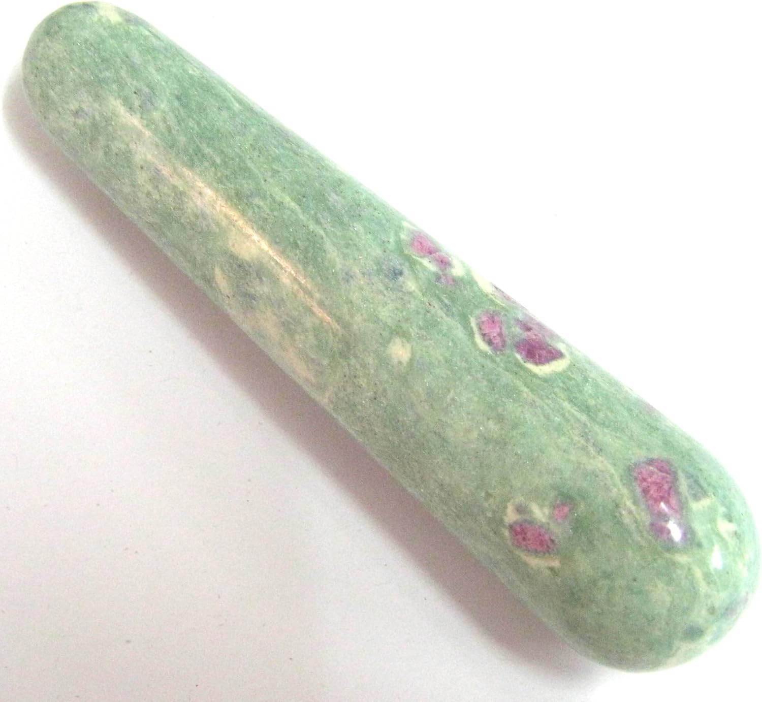 Ruby in Fuchsite Massage Wand Crystal Healing Men Women Gift Metaphysical Gemstone Wellness Positive Energy Reiki Feng Shui vaastu