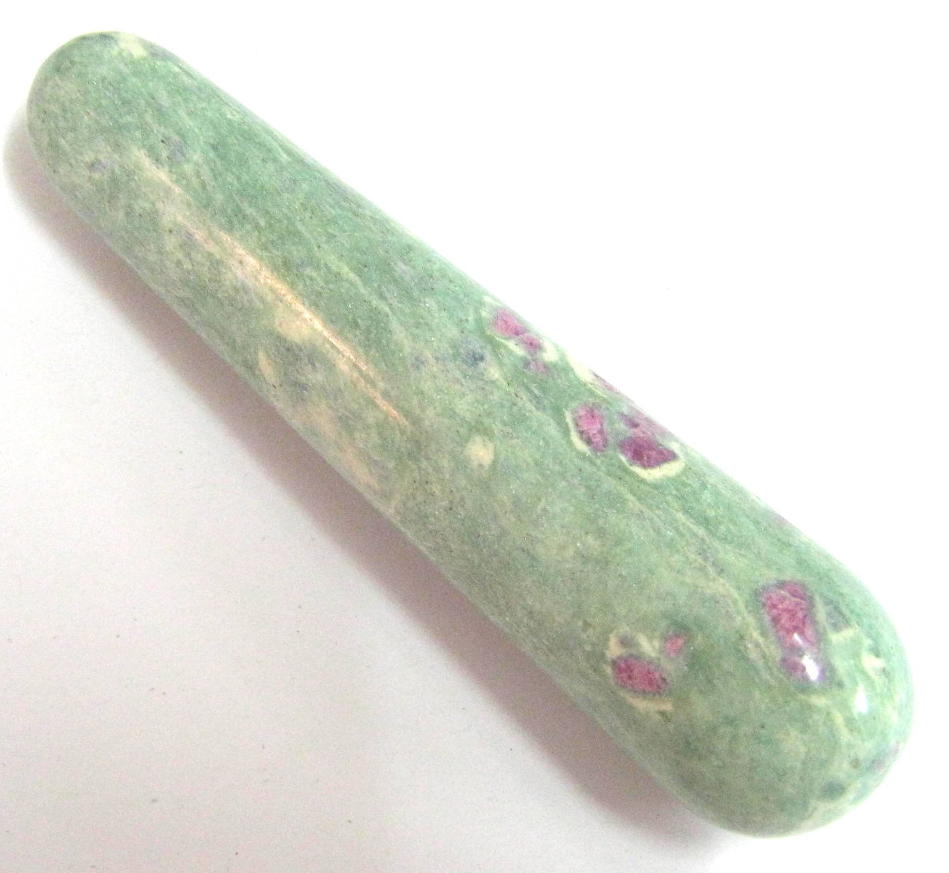 Ruby in Fuchsite Massage Wand Crystal Healing Men Women Gift Metaphysical Gemstone Wellness Positive Energy Reiki Feng Shui vaastu