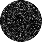 Yholin 10000pcs Black Glass Seed Beads Bulk, 2mm 12/0 Tiny Small Waist Spacer Seed Beads for Bracelets, Necklace, Jewelry Making DIY Craft Projects with Tweezers