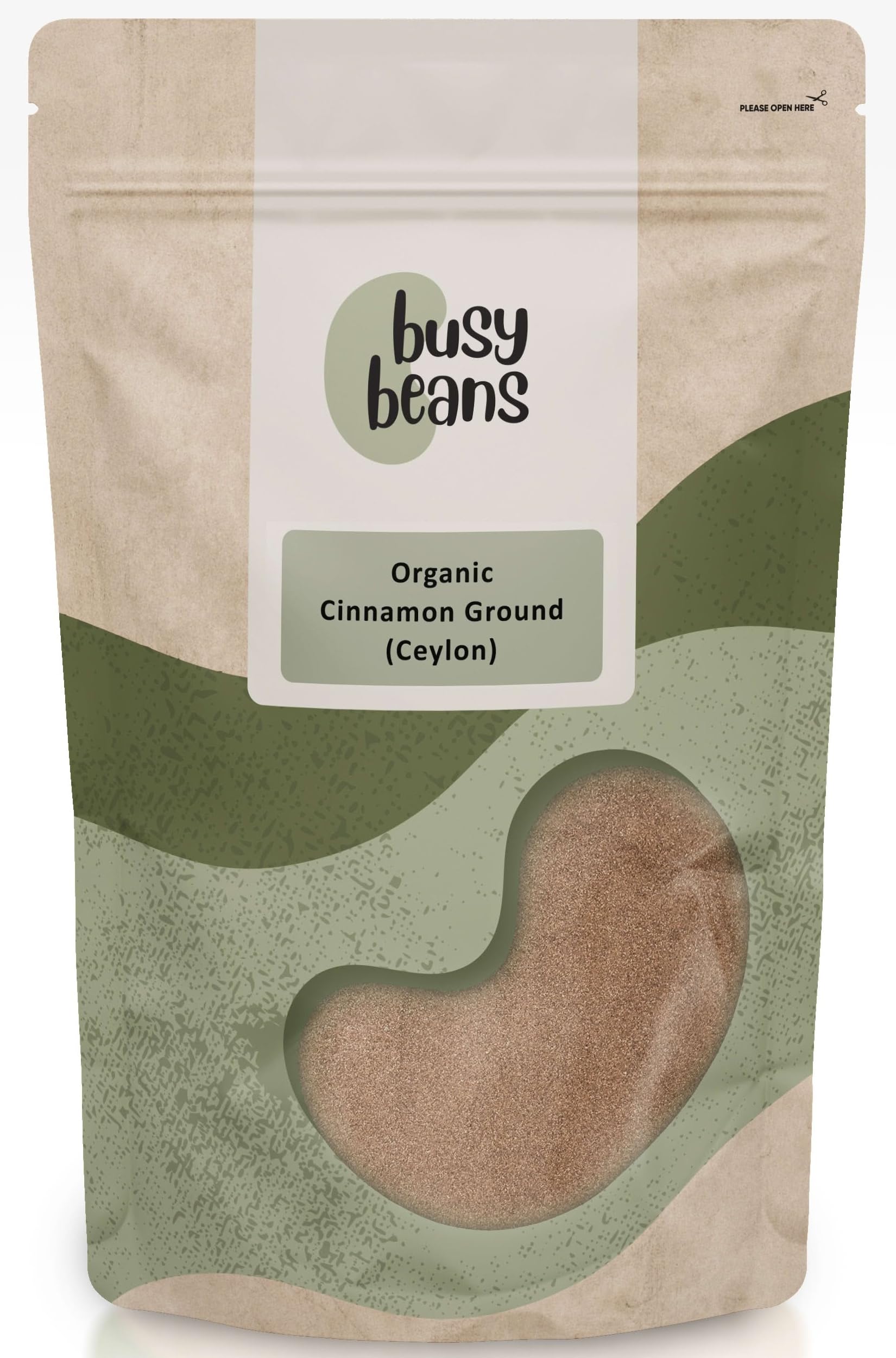 Organic Cinnamon Ground (Ceylon) - Certified Organic - by Busy Beans Organic (1kg)
