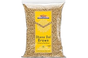 Rani Dhana Dal (Roasted Coriander Seeds) Brown 14oz (400g) ~ All Natural | Vegan | No Colors | Gluten Friendly | Non-GMO | In