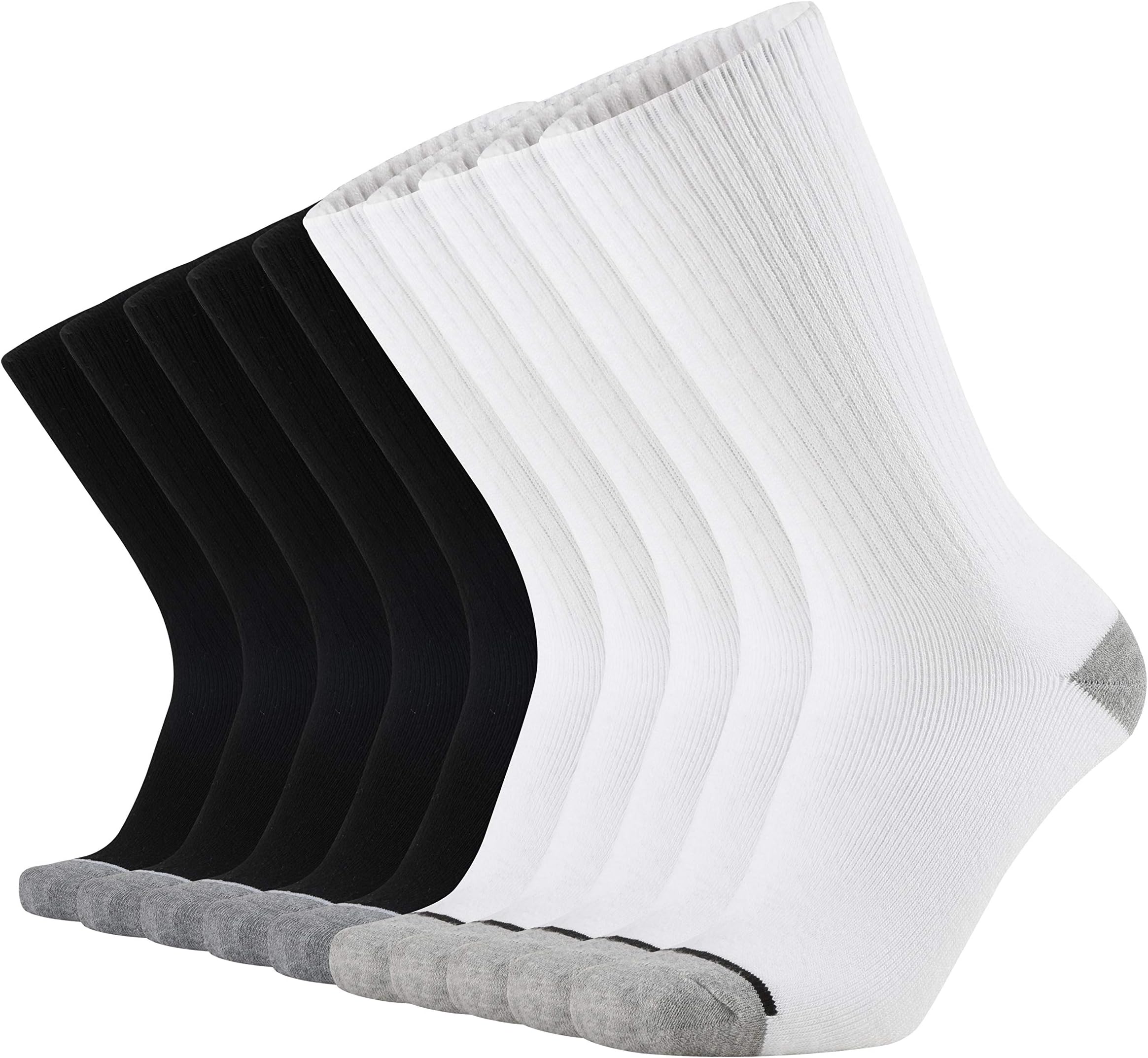 Vanksox Men's Cotton Moisture Wicking Extra Heavy Cushion Athletics Working Crew Socks