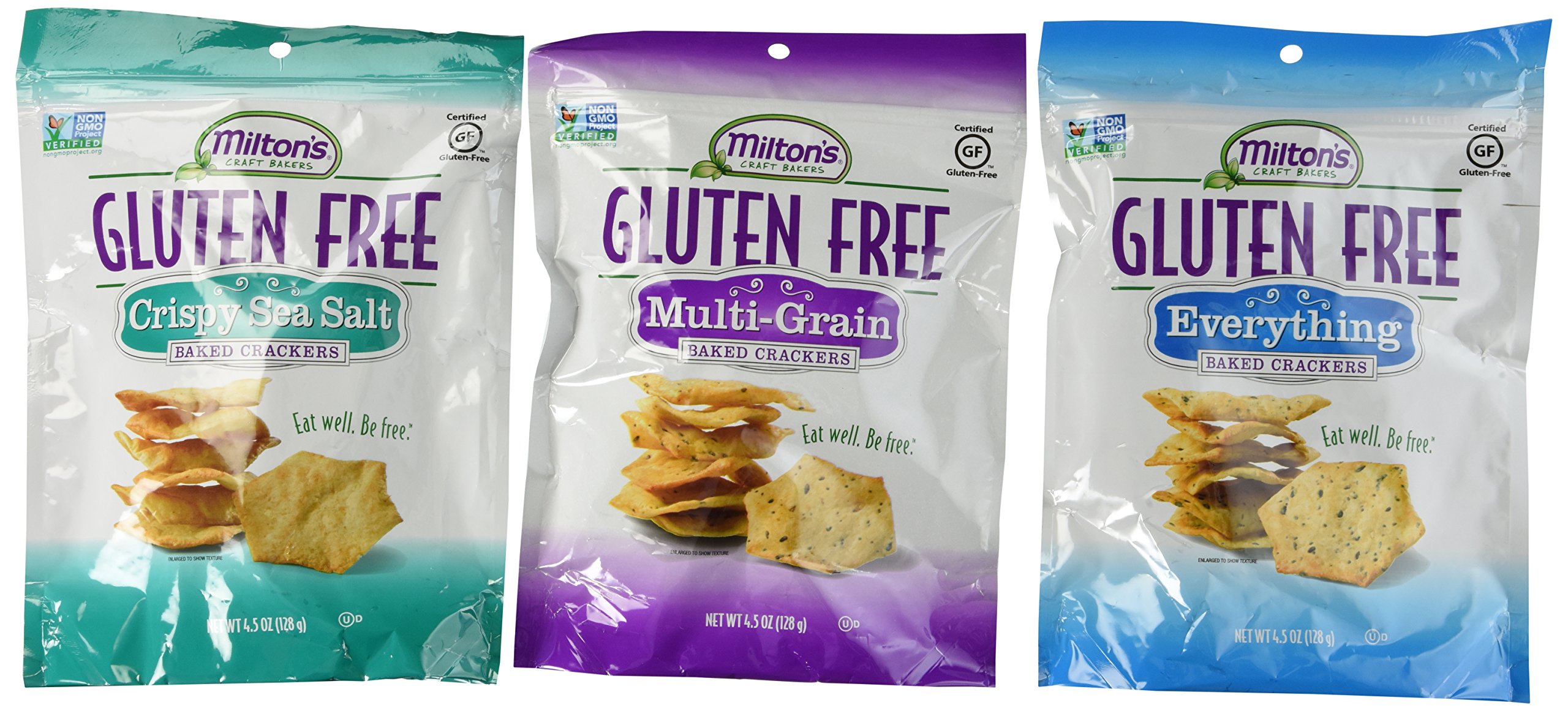 Milton's Gluten Free Crispy Sea Salt Baked Crackers, 1.2 Pound