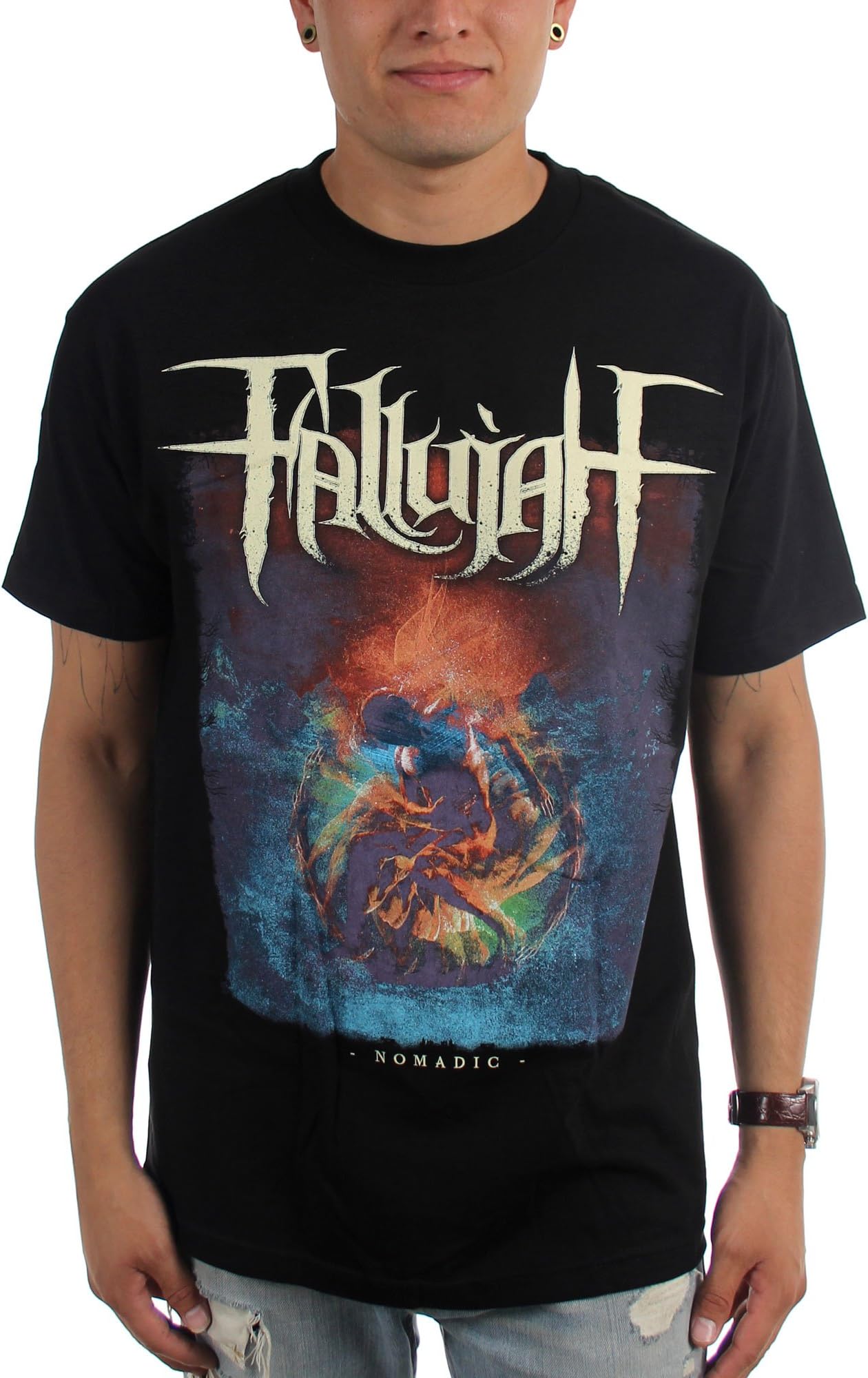 Fallujah - Mens Nomadic T-Shirt, Size: Large, Color: Black