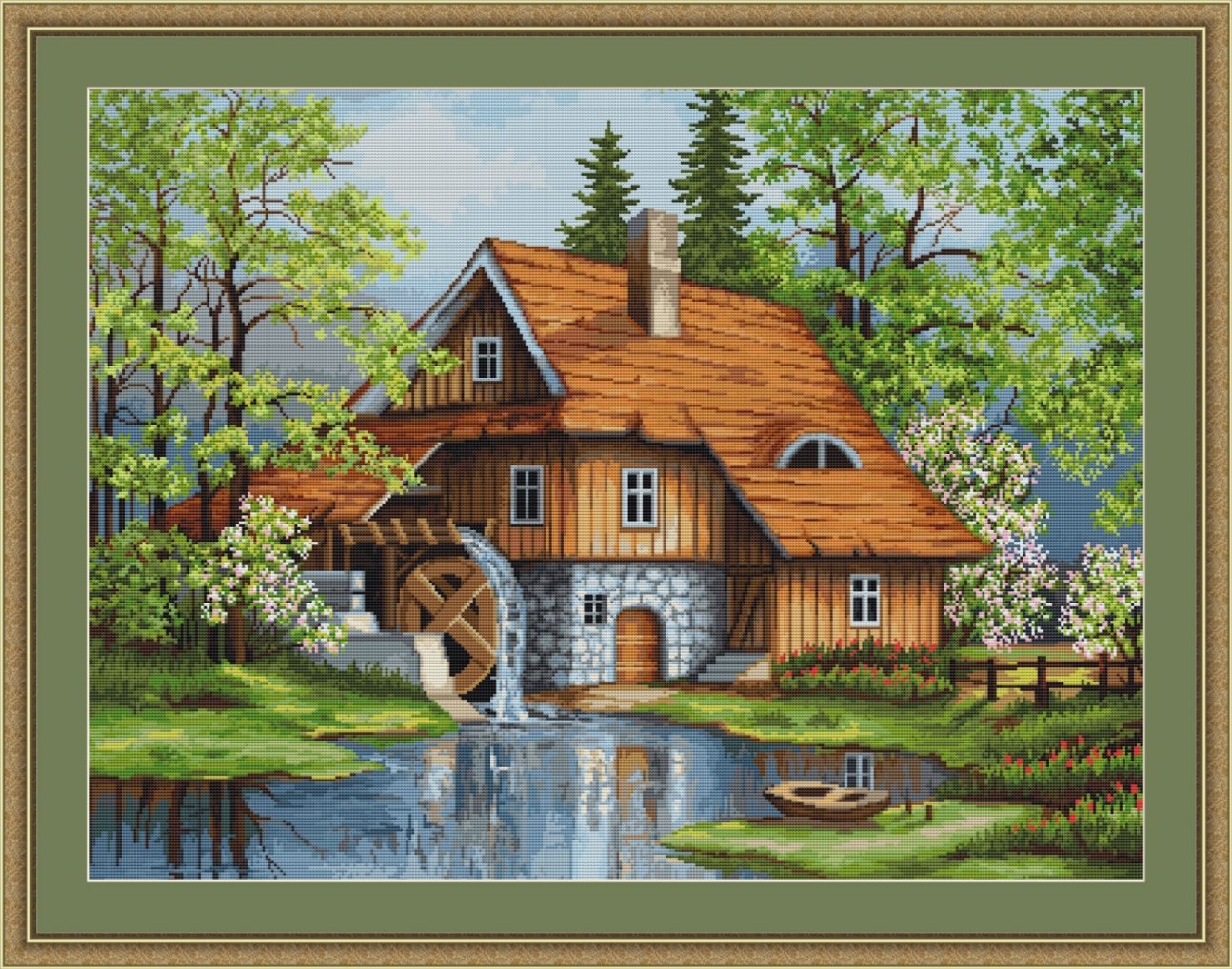 Lucas-S Spring Landscape Counted Cross Stitch Kit