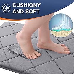 OLANLY Memory Foam Bath Mat 36x24, Ultra Soft and