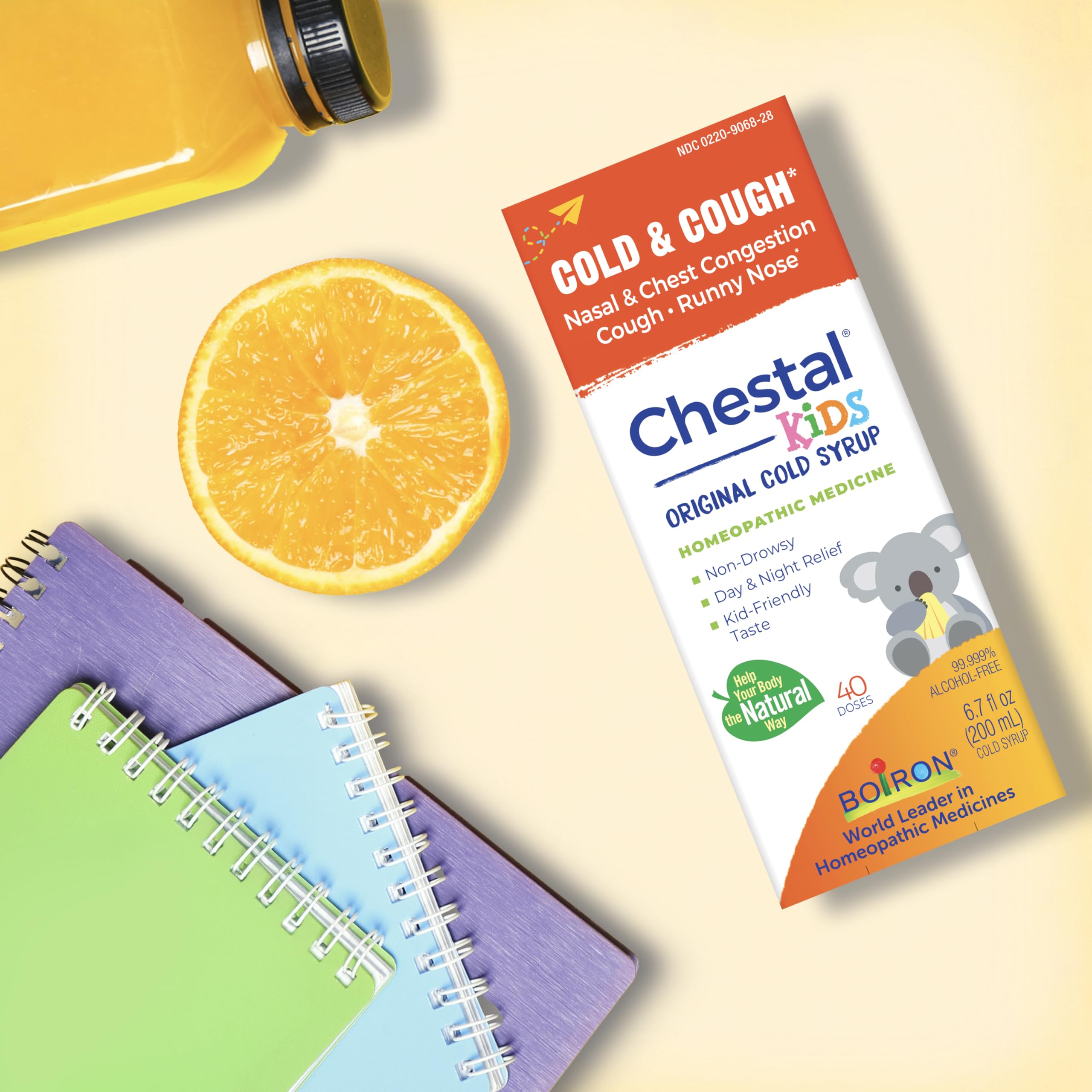 Boiron Chestal Children's Cold and Cough Syrup for Nasal and Chest Congestion, Runny Nose, and Sore Throat Relief - 6.7 Fl oz