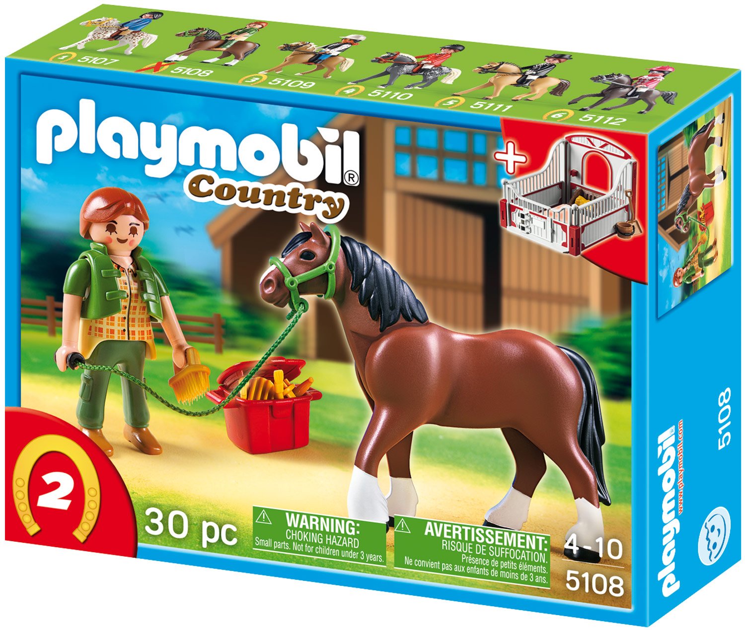 Playmobil 5108 Country Shire Horse with Stall
