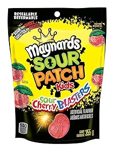 Maynards Sour Cherry Blasters Candy, 355 Gram (Packaging may vary)