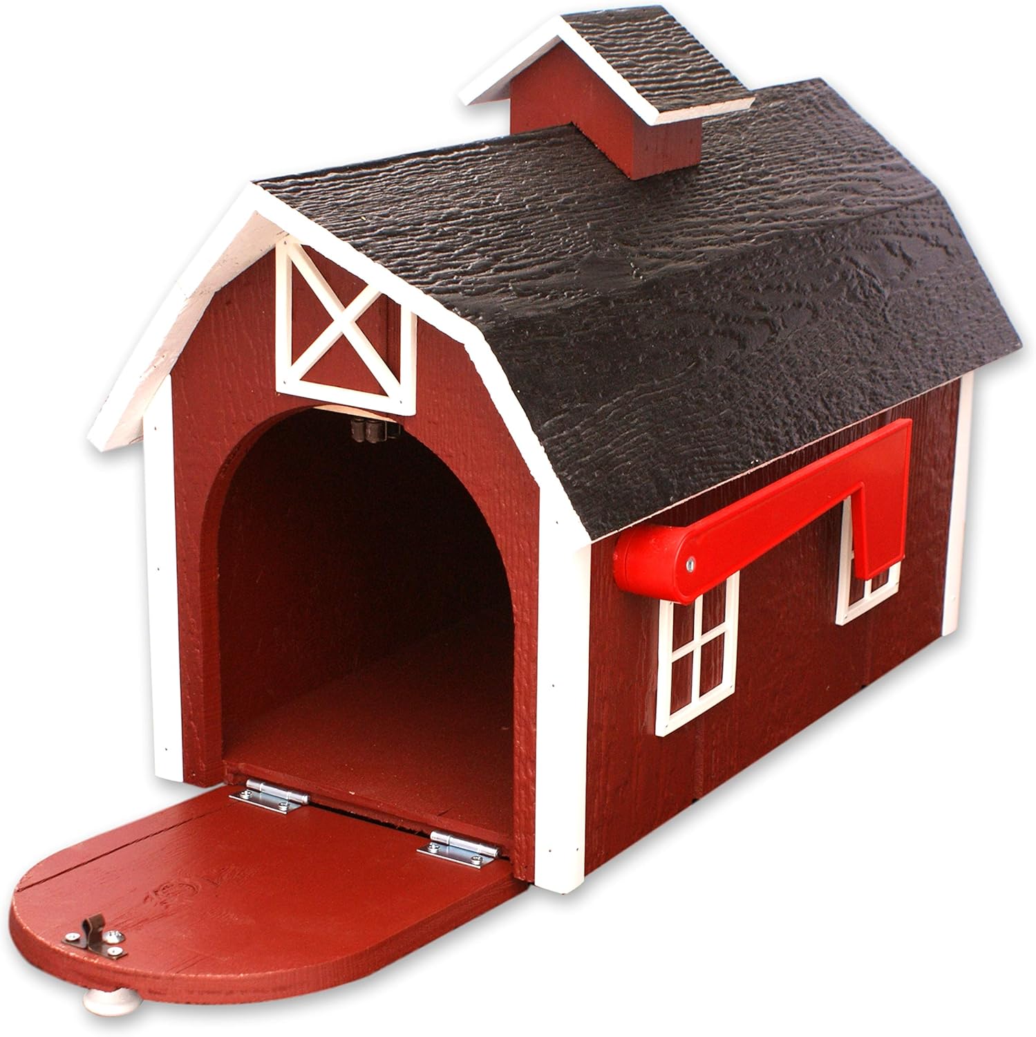 Amazon Com Amish Made Deluxe Wooden Mailbox Dutch Barn Style