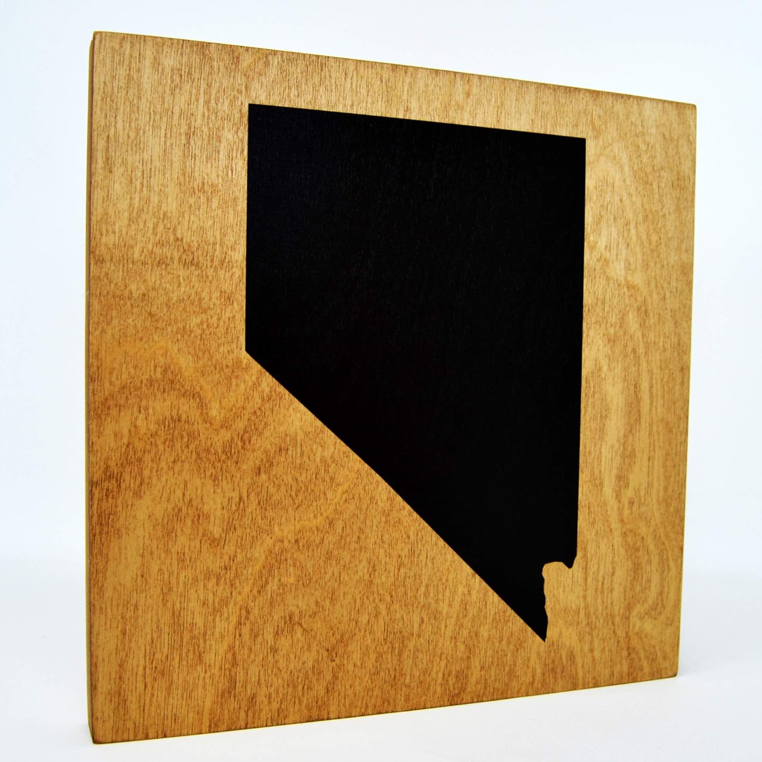 Nevada Wall Decor - 8x8 Decorative NV Map Wood Box Sign - Ready To Hang Nevada Decor - Home State Pride Collection - Rustic NEV Silhouette Gifts and Decorations