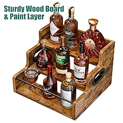 KLM Liquor Bottle Display Shelf, Coffee Syrup Rack