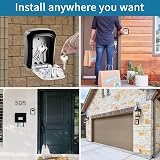 Mitoymia Key Safe Wall Mounted 4 Digit Combination Gray H001 view 6