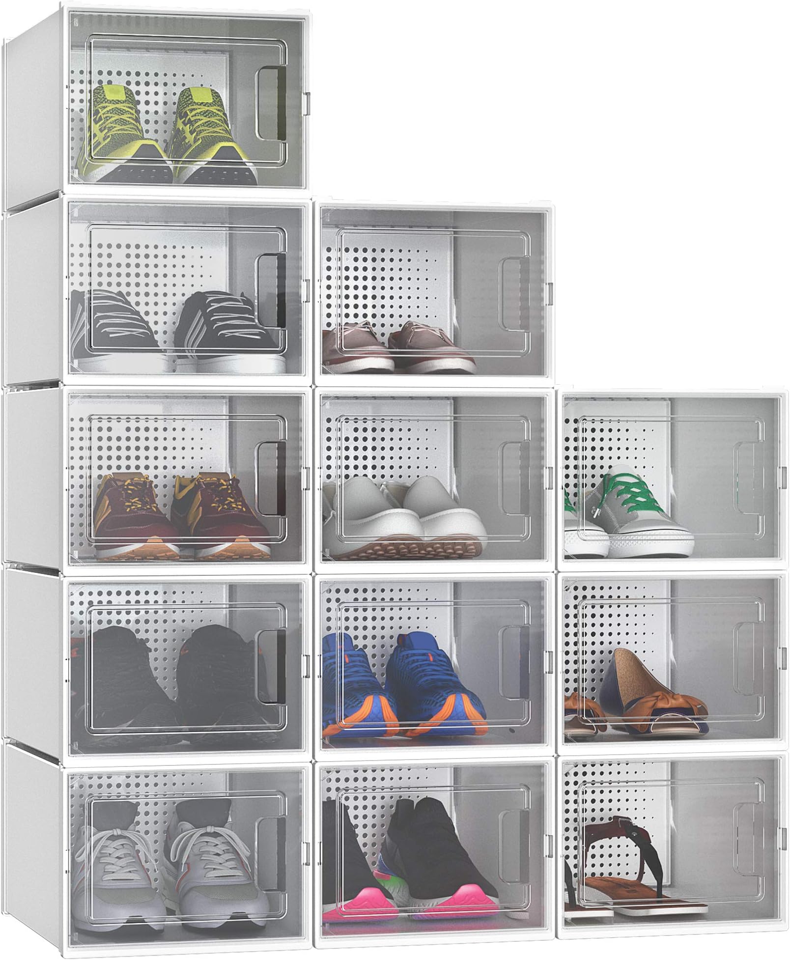 12pcs Shoe Box White for UK Size 11