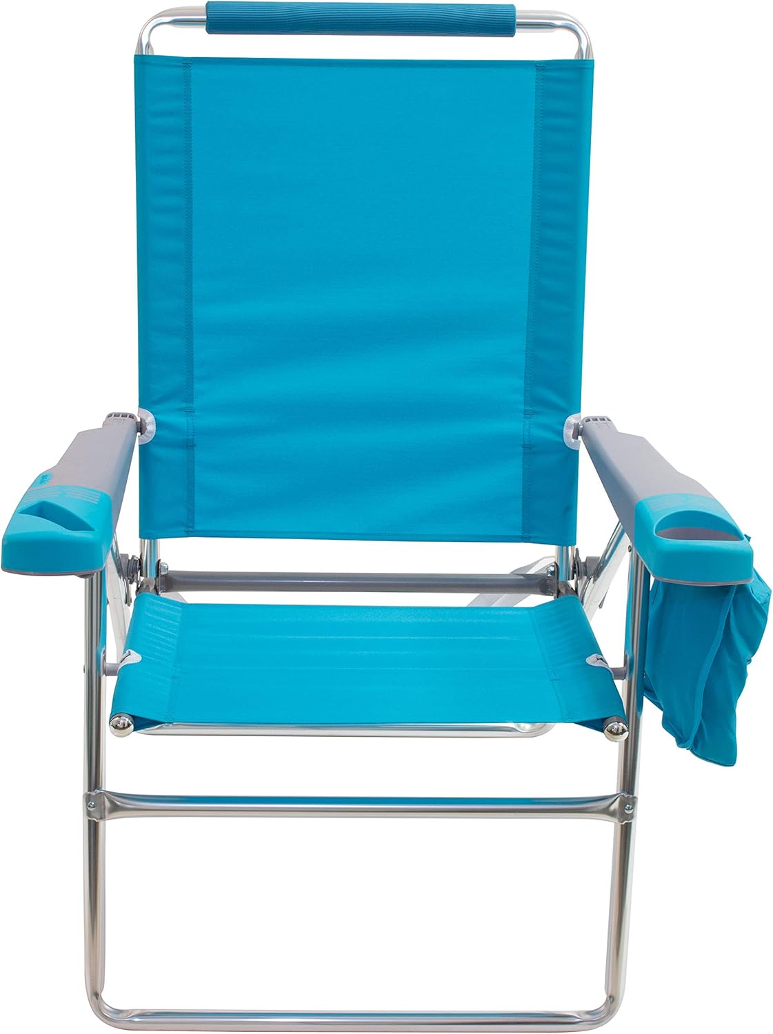 Rio Beach 17 Extended Height 4Position Folding Beach Chair Turquoise
