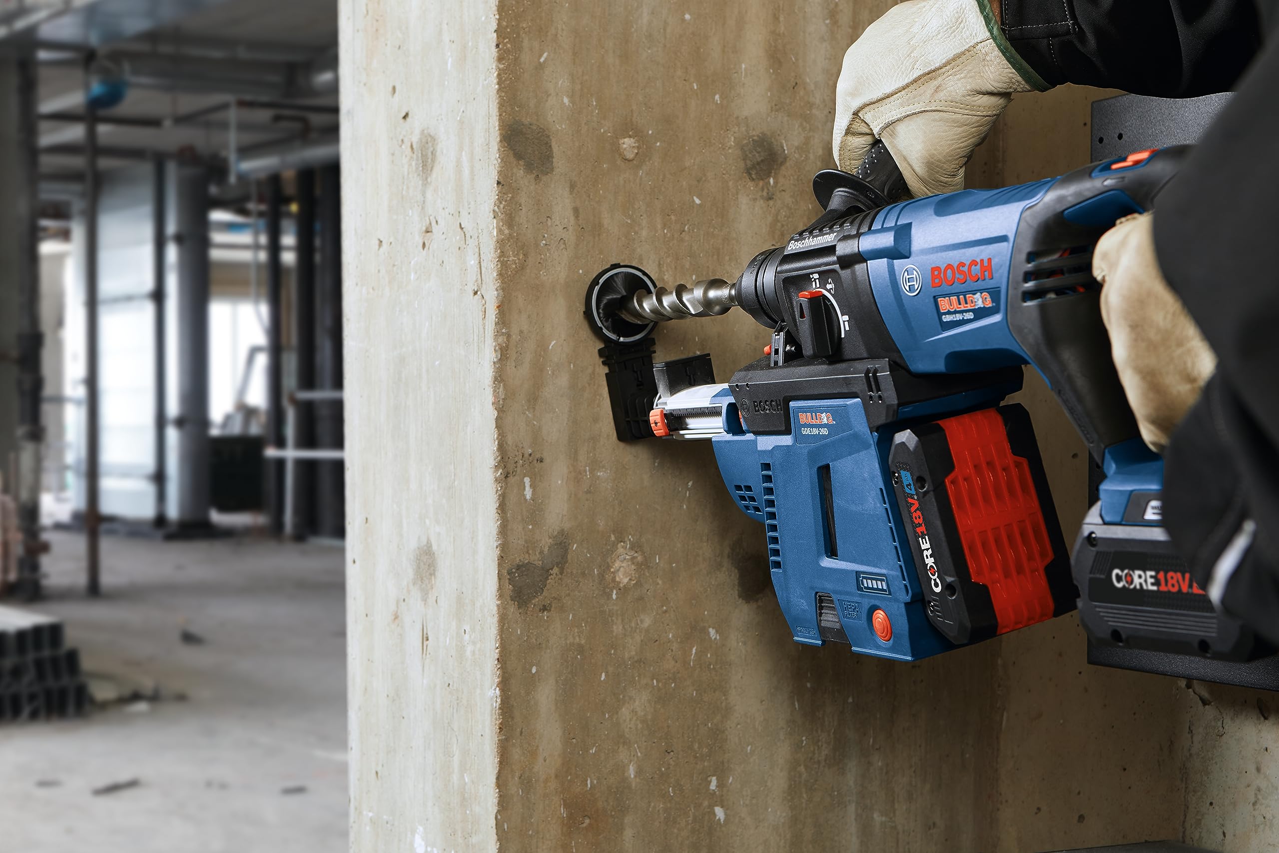 Bosch GBH18V-26DN 18V EC Brushless SDS-plus Bulldog? 1 In. Rotary Hammer (Bare Tool)