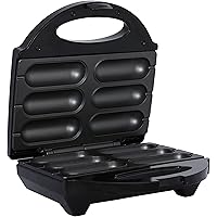 Brentwood TS-601S Non-Stick 6 Mini Corn Dog Maker, Stainless Steel