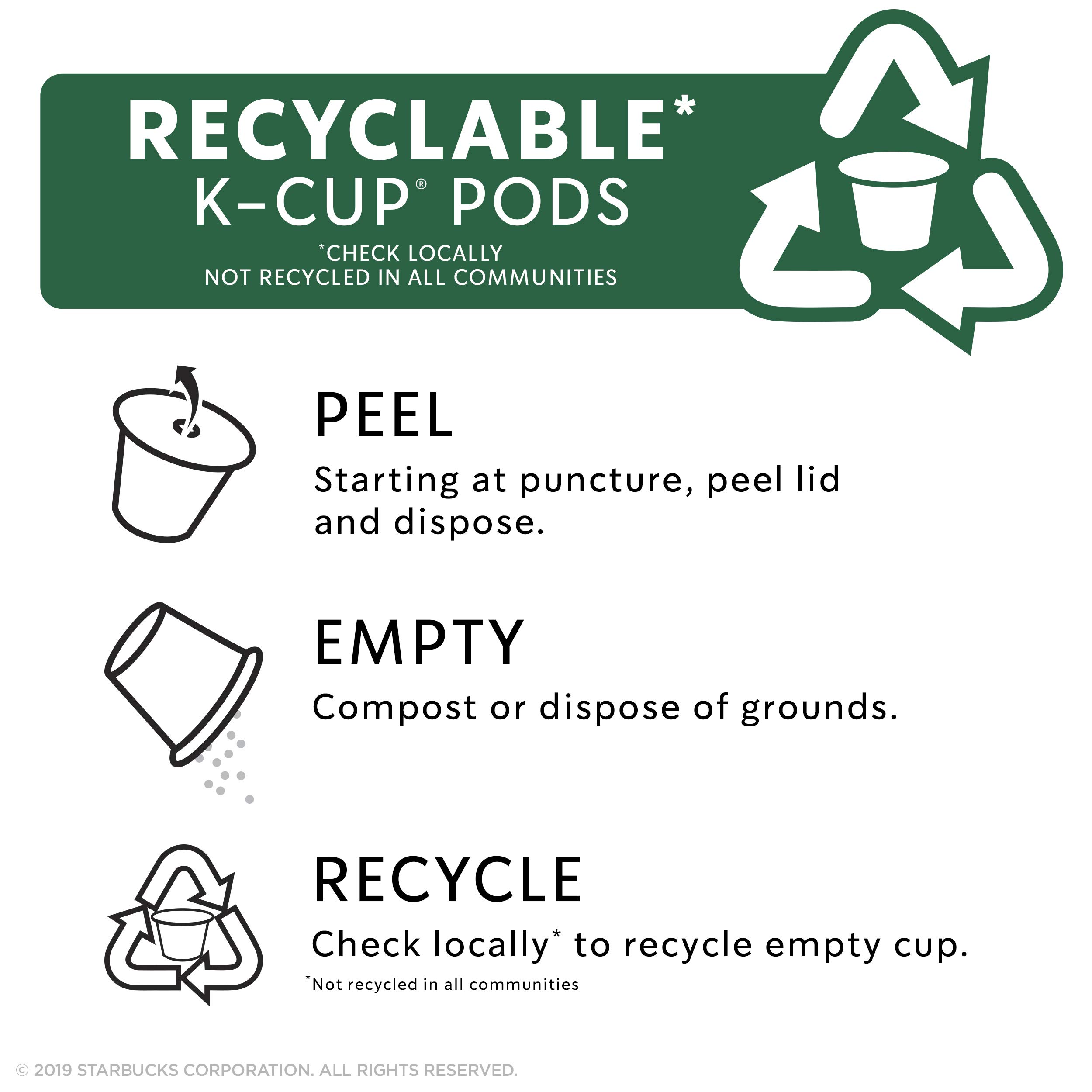 Starbucks Caramel Flavored Medium Roast Single Cup Coffee, 10 ct