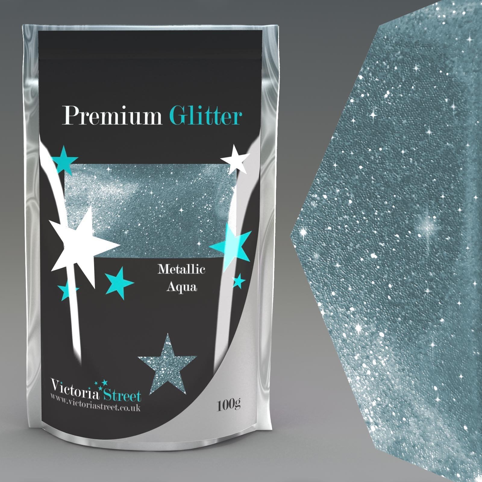 100G METALLIC SEA BLUE GLITTER ULTRA FINE WINE GLASS ART AND CRAFT NAIL ART SCRAPBOOKING NON TOXIC