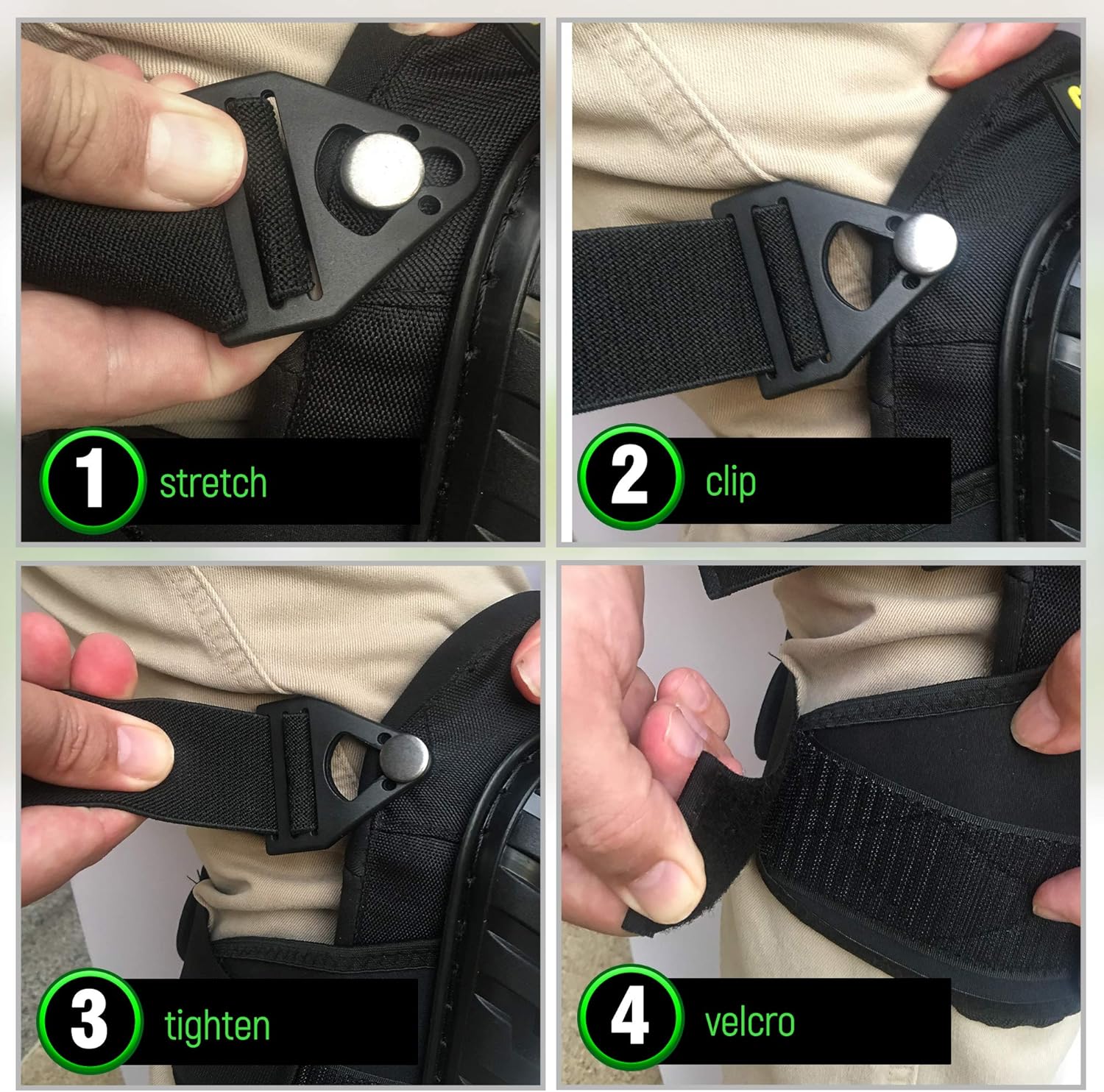 Knee Pads for Work - Professional Gel Knee Pads Heavy Duty for Construction, Flooring, Gardening and Cleaning. Best style knee pads for comfort, protection and durability.… - - 