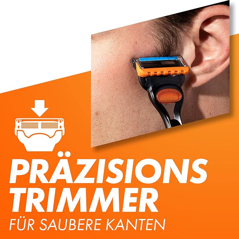 Fusion 5 Rasierer Herren, Metall, Schwarz