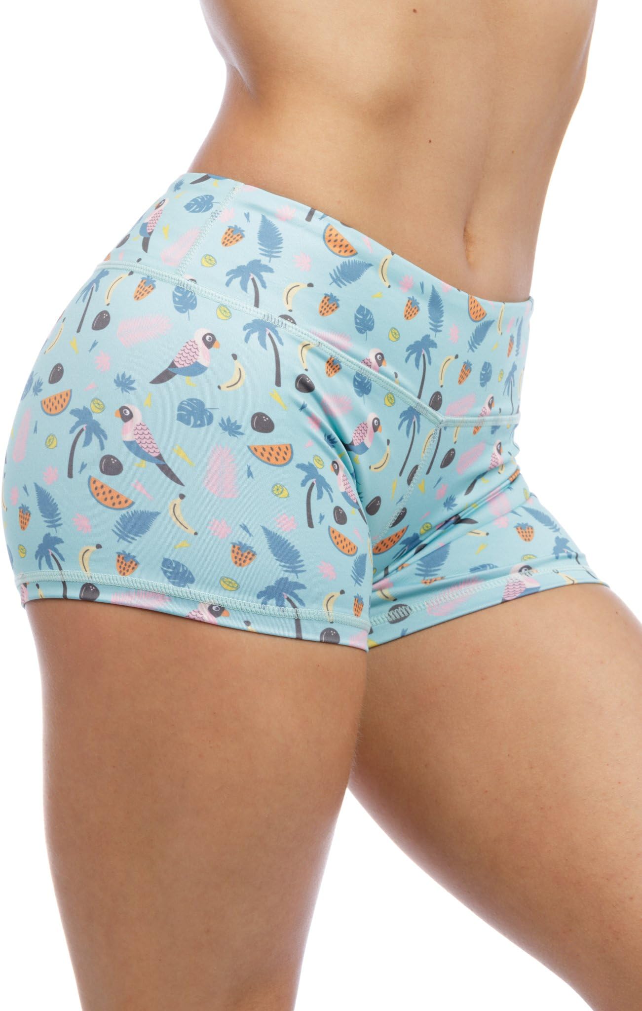 Premium Woman's 3" Inseam Compression Booty Shorts for Yoga, Running, Volleyball, and Crossfit Athletes