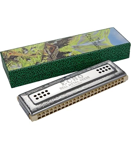 Amazon.com: Harmonica Echo Harp 64 in Tone C/G : Musical Instruments