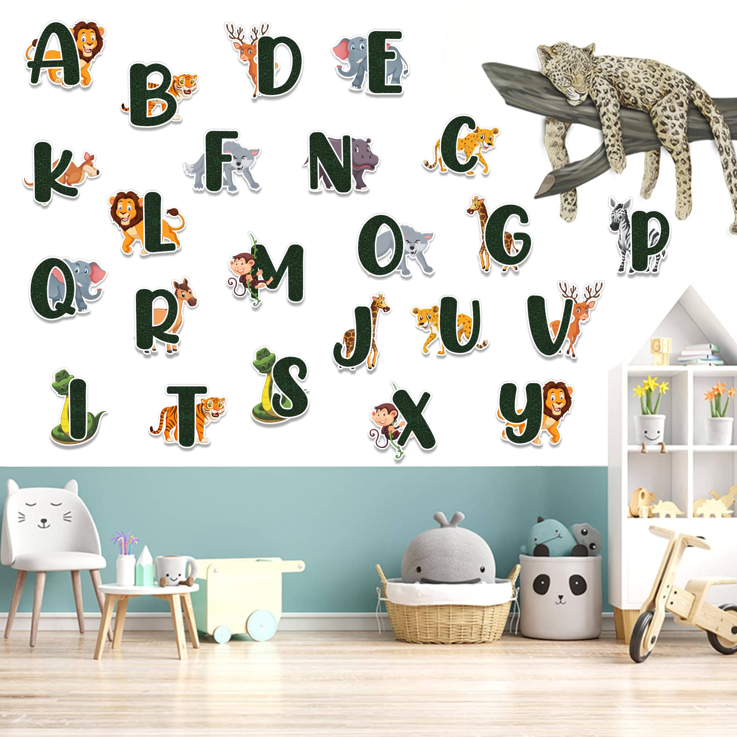 Seyal® Jugle Safari A - Z Alphabet Wall Sticker