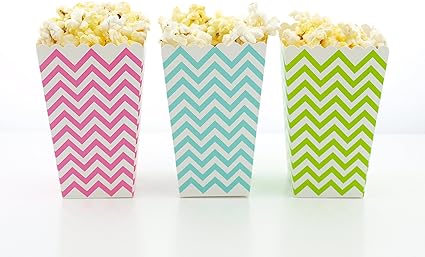 Amazon Com Mermaid Party Popcorn Boxes 36 Pack Mermaids Party