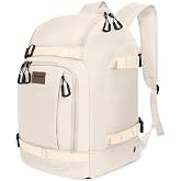 Goloni 50L-70L Ski Boot Bag with Flip-Down Changing Mat, Water-Resistant | Snowboard Gear Backpack with Tarpaulin Bottom, Helmet Holder &amp; External Board Straps for Winter Trips