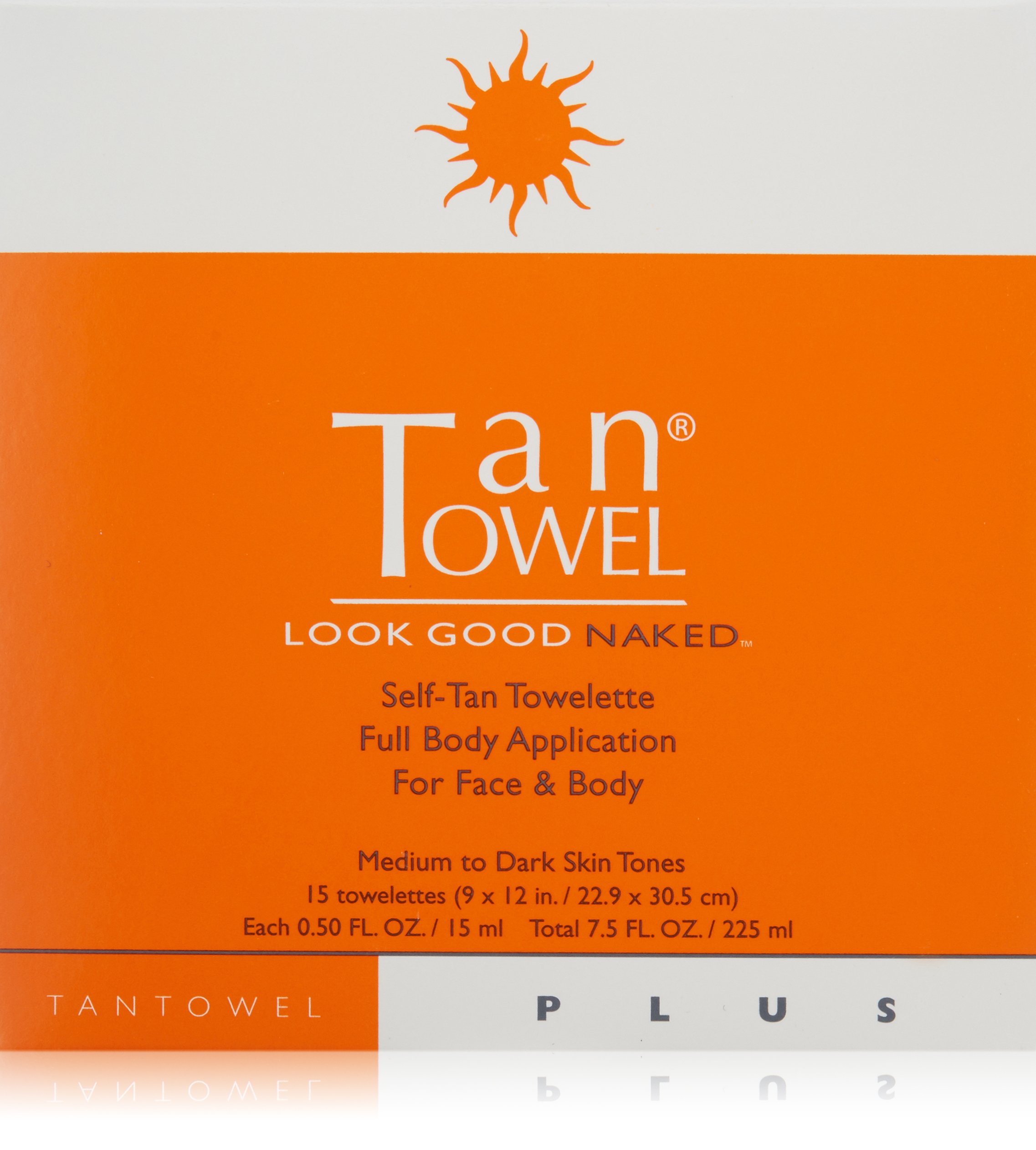 Tan TowelFull Body Plus Creme, 15 Count