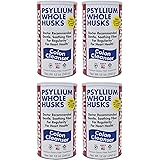 Yerba Prima Psyllium Husk, 12 Ounce (Pack of 4) - Colon Cleansing Fiber Supplement, for Heart Health, Natural Support for Gut