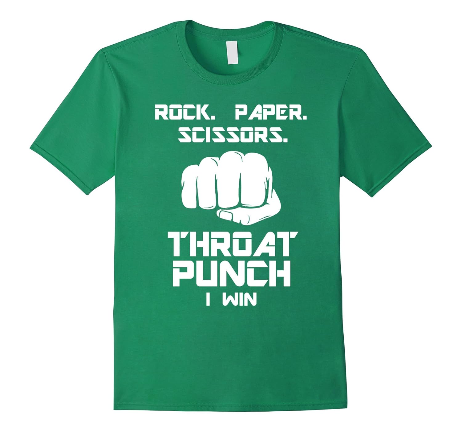 Rock | Paper | Scissors | Throat Punch – I Win Tshirt-TH – TEEHELEN